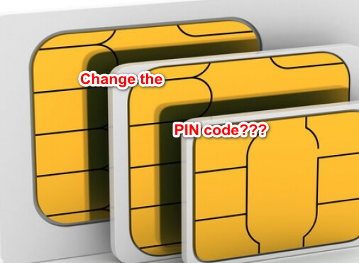 change the PIN code